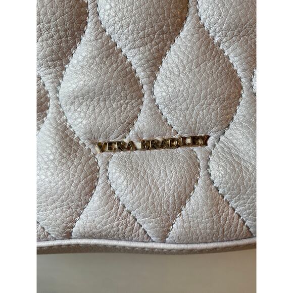 Vera Bradley Ella Quilted Leather Tote Bag in Lavender - Picture 2 of 6